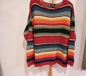 Chaps Women 3x Slouchy Sweater Multicolored
